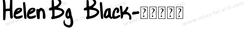 HelenBg Black字体转换